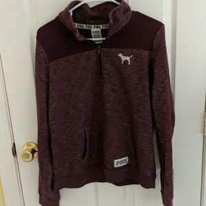 Purple Quarter Zip Sweatshirt
